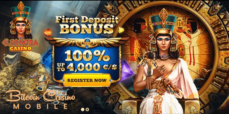cleopatra bitcoin casino no deposit free spins