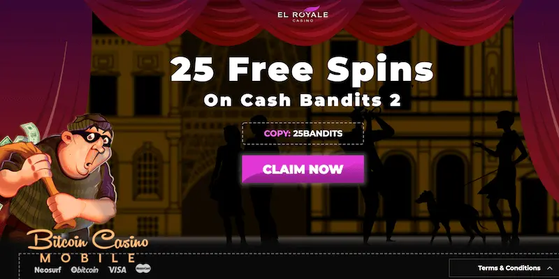 el royale bitcoin casino no deposit free spins