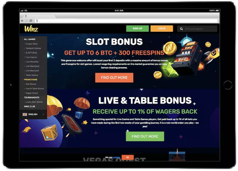 winz bitcoin casino bonus
